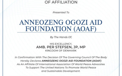 AOA Foundations as an Affiliate of the International Association of World Peace Advocates